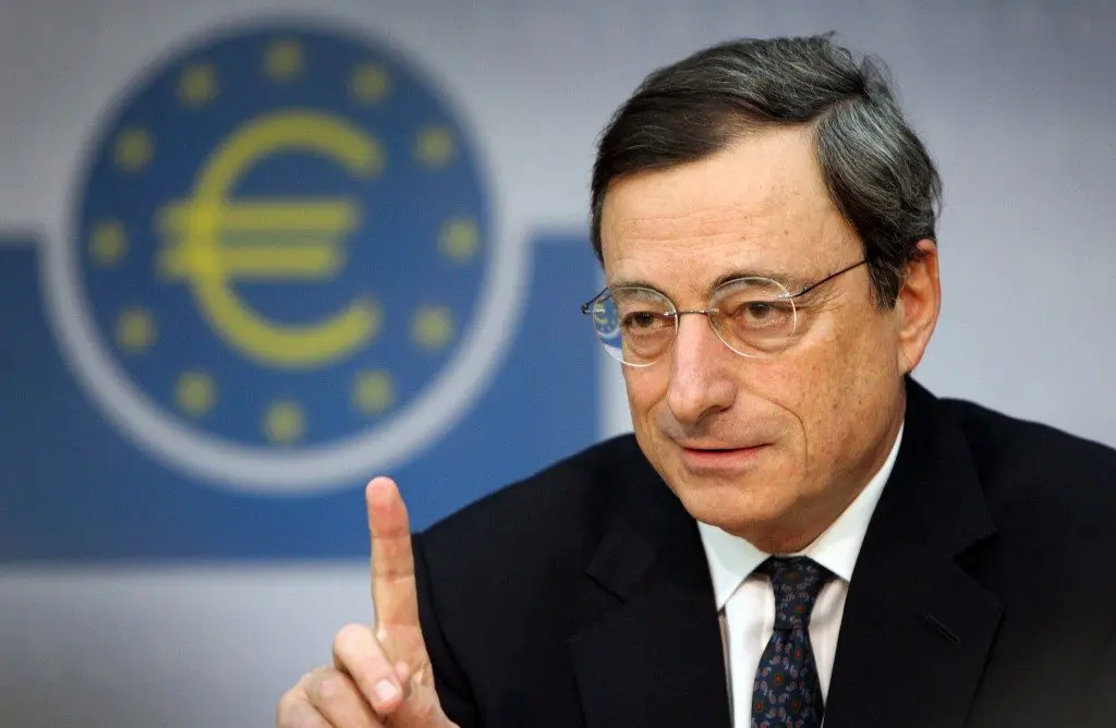 Euro falls as European Central Bank boss Mario Draghi hints at rate cut and changes to QE