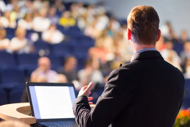 giving a presentation