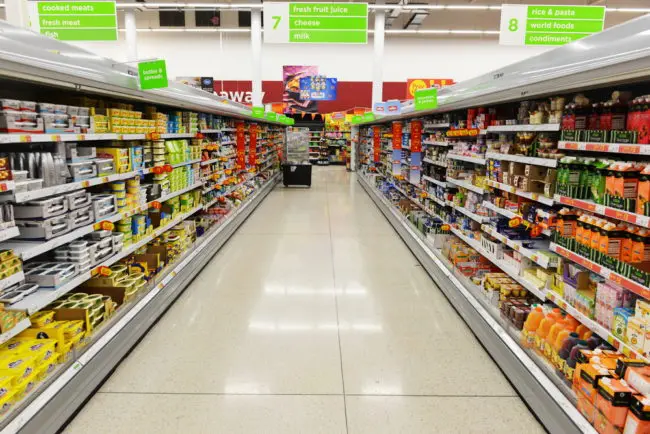 empty supermarket