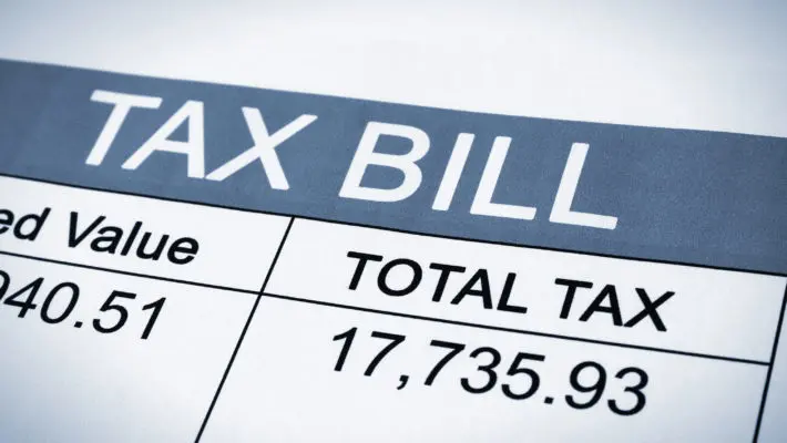 tax bill credit card
