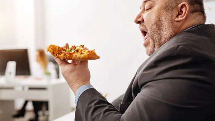 fat office worker