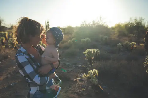 child and mother