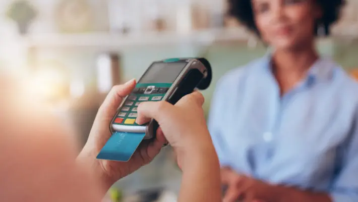 paying by debit card