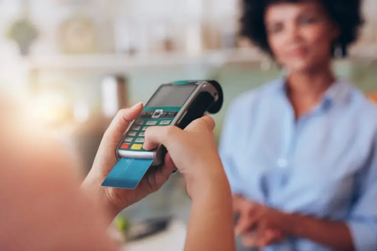 paying by debit card