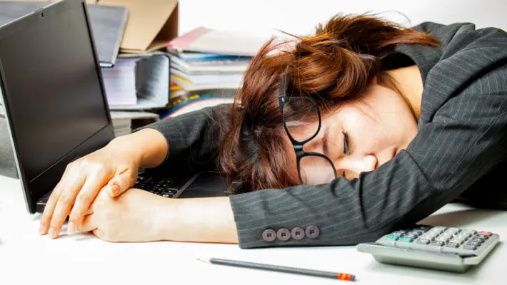 asleep at work