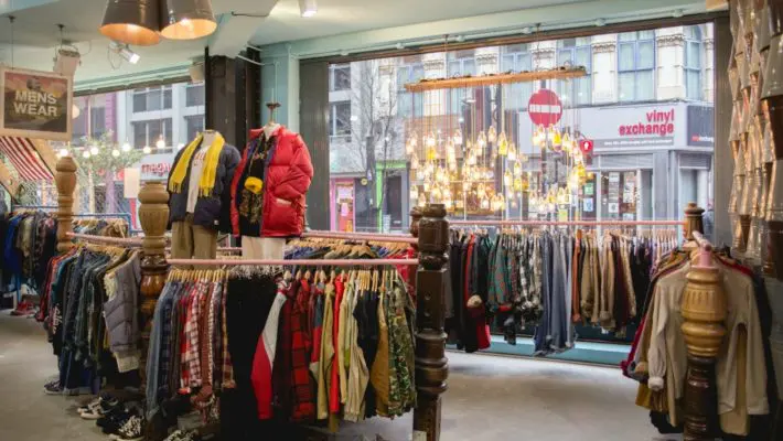 Vintage clothes shop