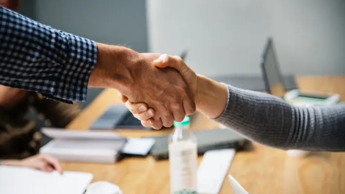 Business handshake