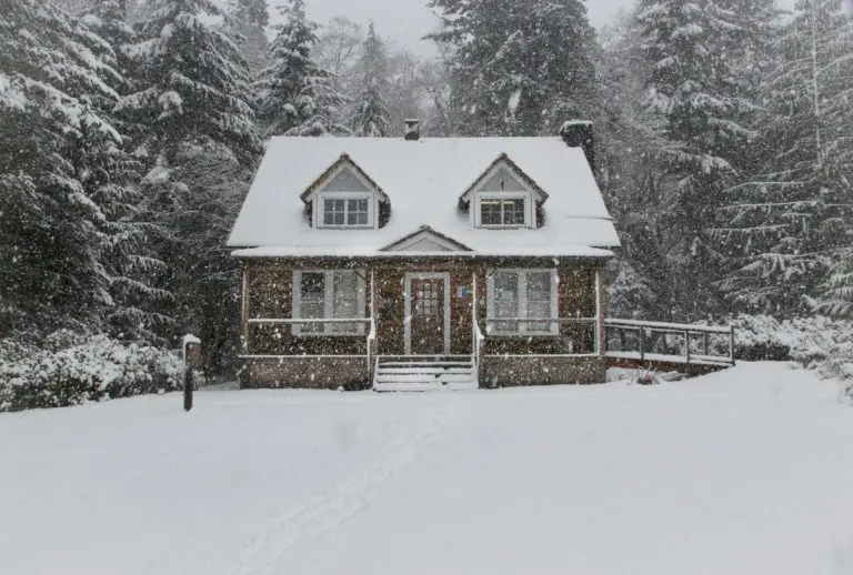 House in snow