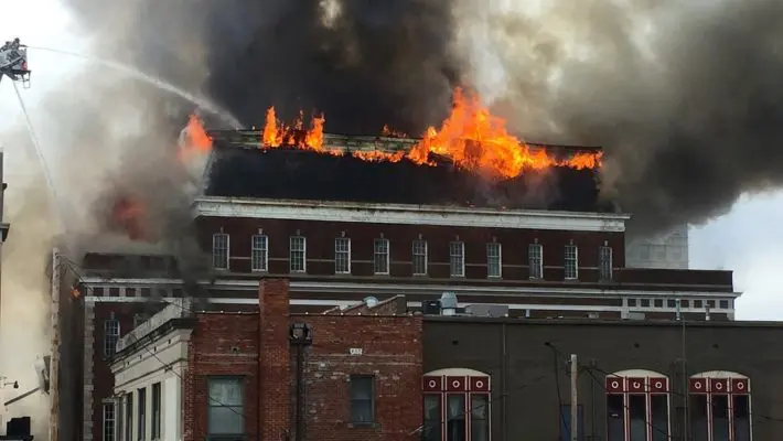 fire at work