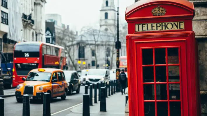 London phone box