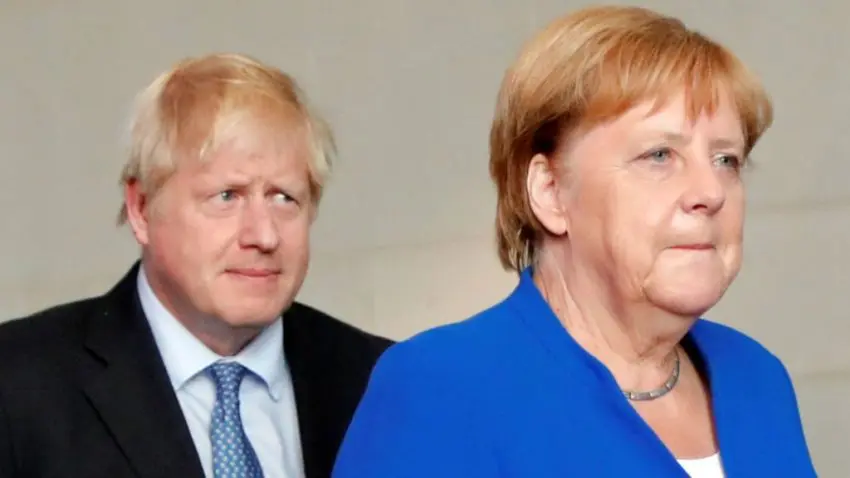 boris johnson angela merkel