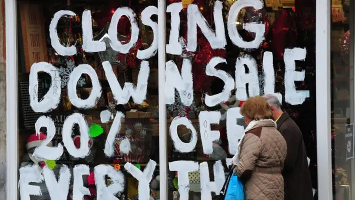 Closing down sale