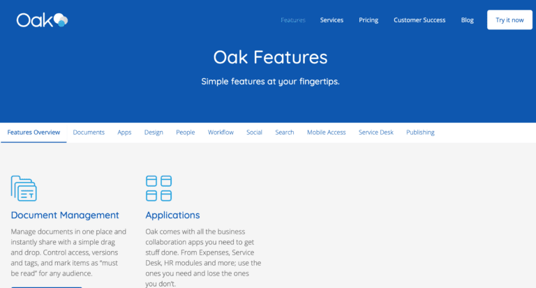 Oak Intranet