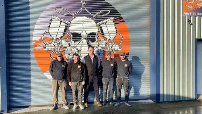 Hydrographics team & Charles Fawcett