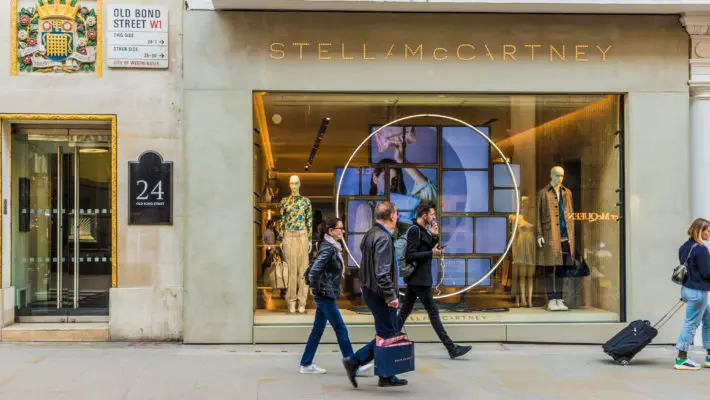 Stella McCartney store on Bond street in london