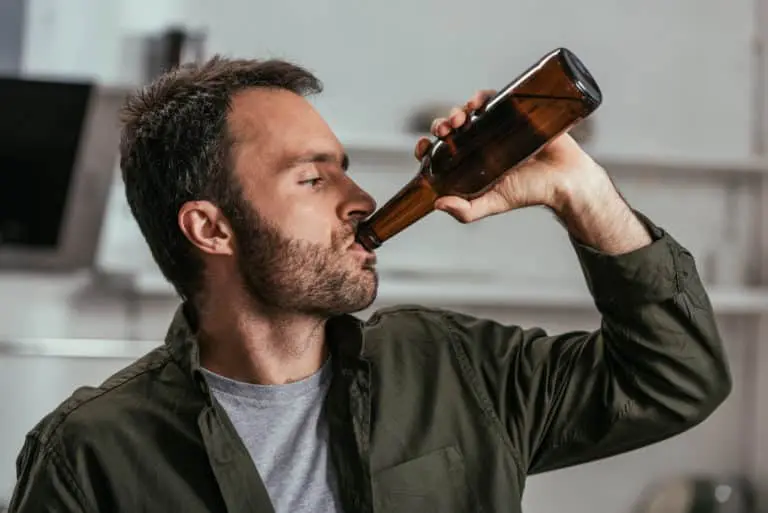 drinking beer