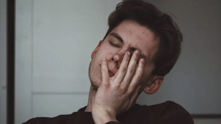 Tired worker