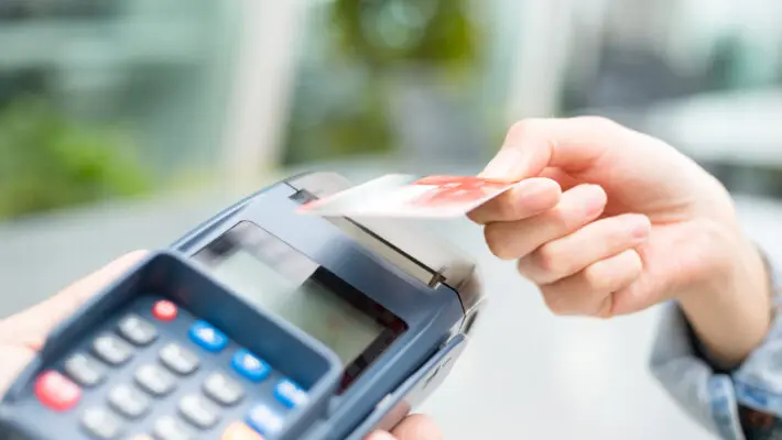 Paying with card
