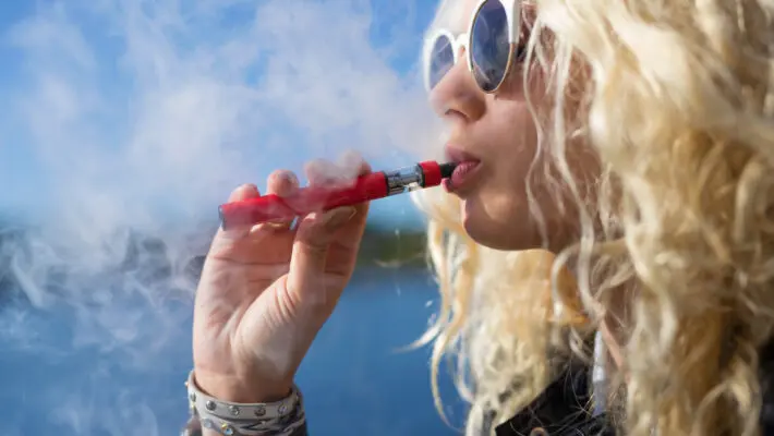 Vaping woman