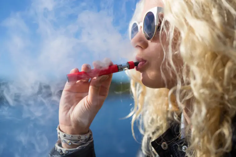 Vaping woman
