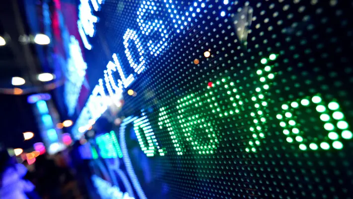 stock market price abstract