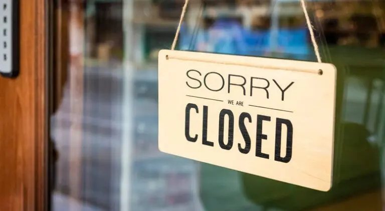 We are closed