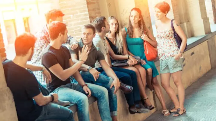 Group of Friends Together in the City