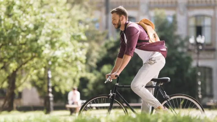 Riding bike