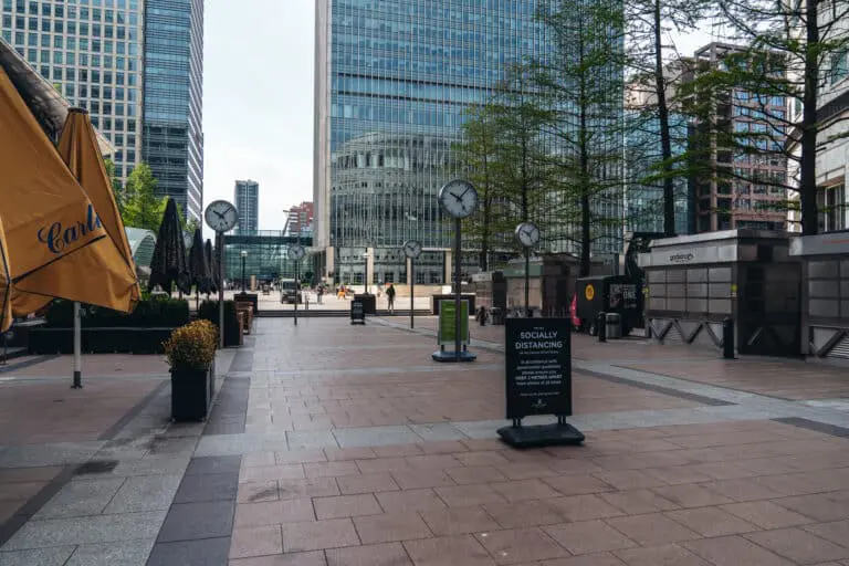 Empty Canary Wharf - Covid 19