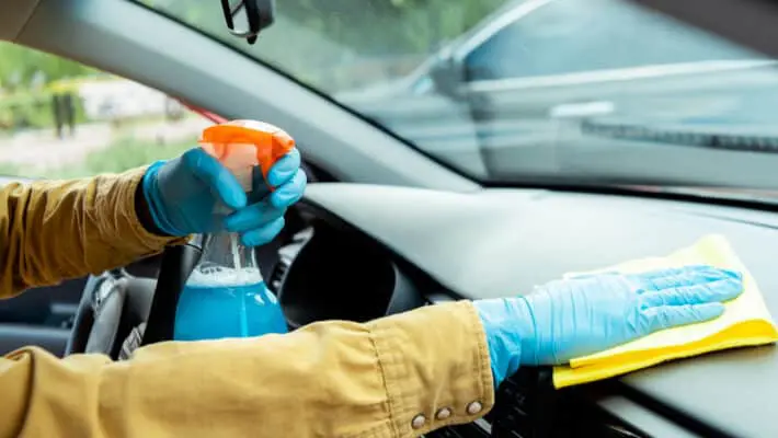 Cleaning car