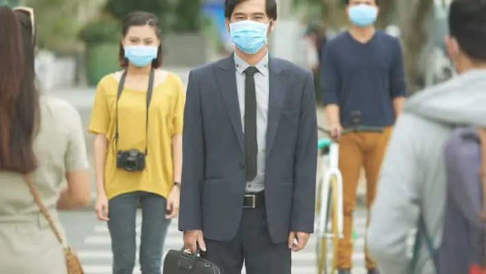 Air pollution concept