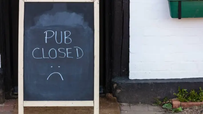 Pub closed