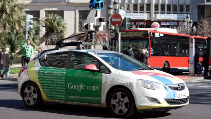 google mapping car