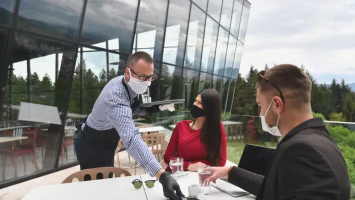 dining outside