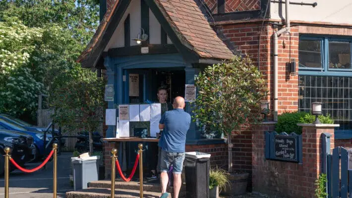 Pub entrance