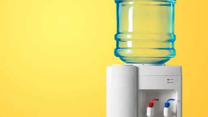 Plastic,Water,Cooler,Over,Nature,Background