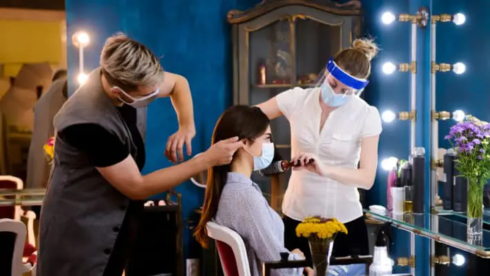 Hairdressers in covid