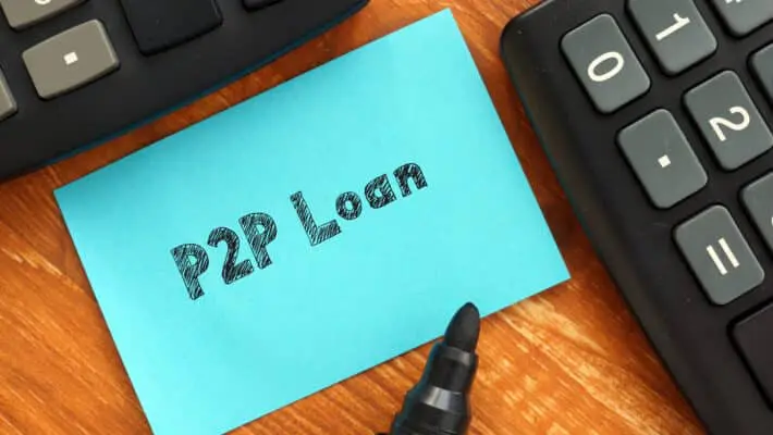 Financial,Concept,Meaning,P2p,Loan,With,Phrase,On,The,Sheet.