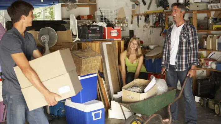 clearing garage
