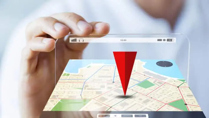 Business,,Technology,,Navigation,,Location,And,People,Concept,-,Close,Up