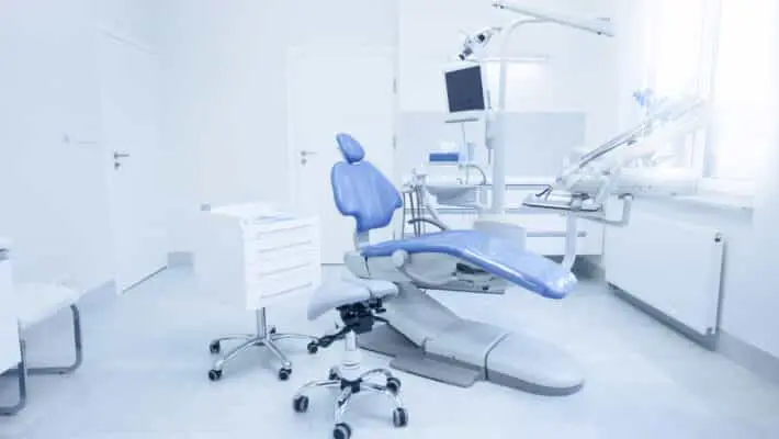 Modern,Dental,Practice.,Dental,Chair,And,Other,Accessories,Used,By