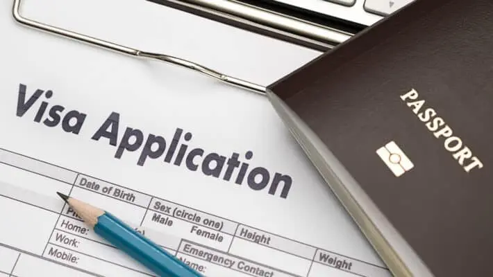 Visa,Application,Form,To,Travel,Immigration,A,Document,Money,For