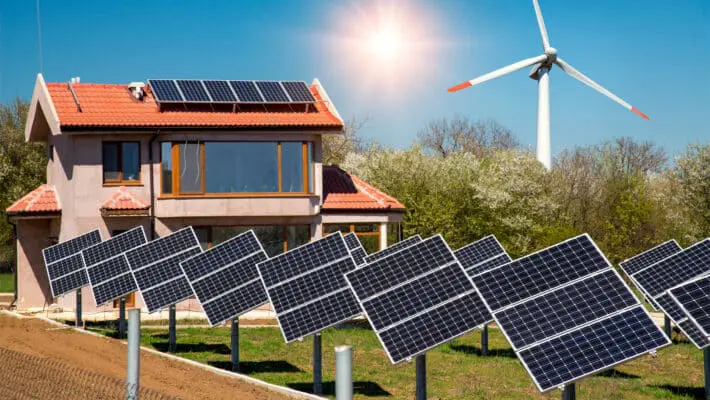 Solar,Panels,On,The,Roof,Of,A,Family,House,,Photovoltaics
