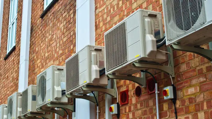 Overview,Of,Multiple,Air,Conditioning,Units