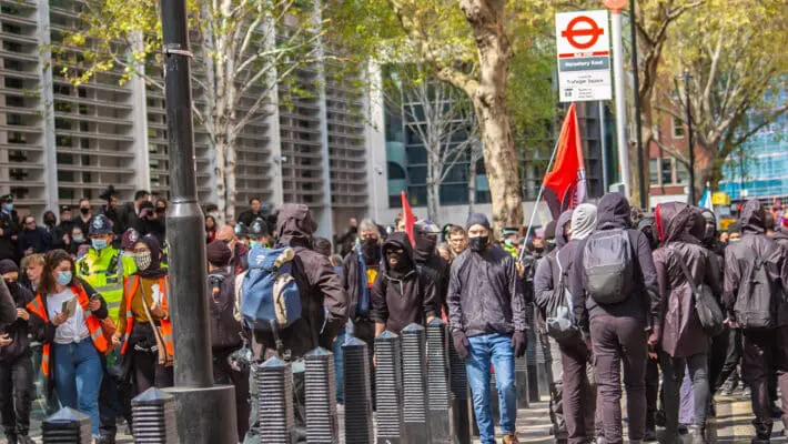 Westminster protest
