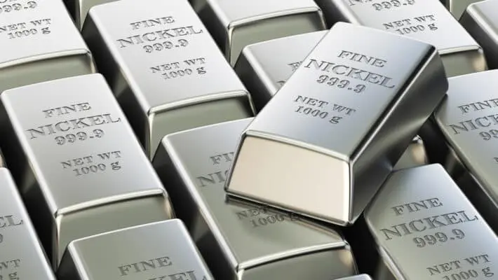 Nickel,Ingots,Background,,3d,Rendering,Isolated,On,White,Background