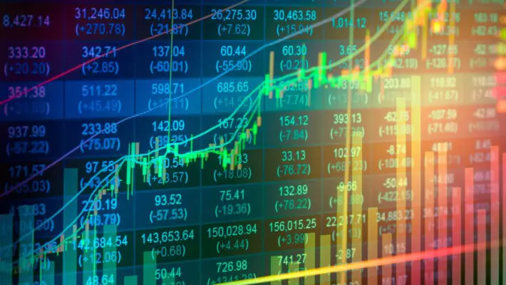Stock,Market,Or,Forex,Trading,Graph,And,Candlestick,Chart,Suitable