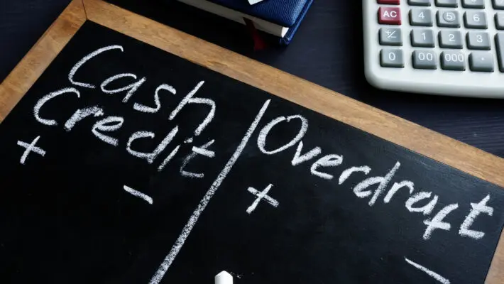 Cash,Credit,Vs,Overdraft,Handwritten,On,A,Blackboard.
