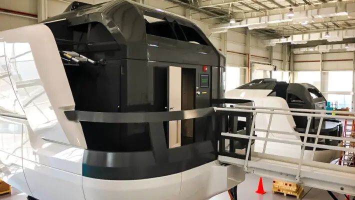 Doha,,Qatar-,December,2019:,Cae,Full-flight,Simulator,In,The,Training
