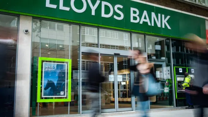 A booming mortgage market and an economic recovery that made it less likely that Covid-hit borrowers would default on loans helped Lloyds Banking Group double its profits in the three months to September.